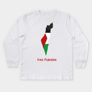 free Palestine Kids Long Sleeve T-Shirt